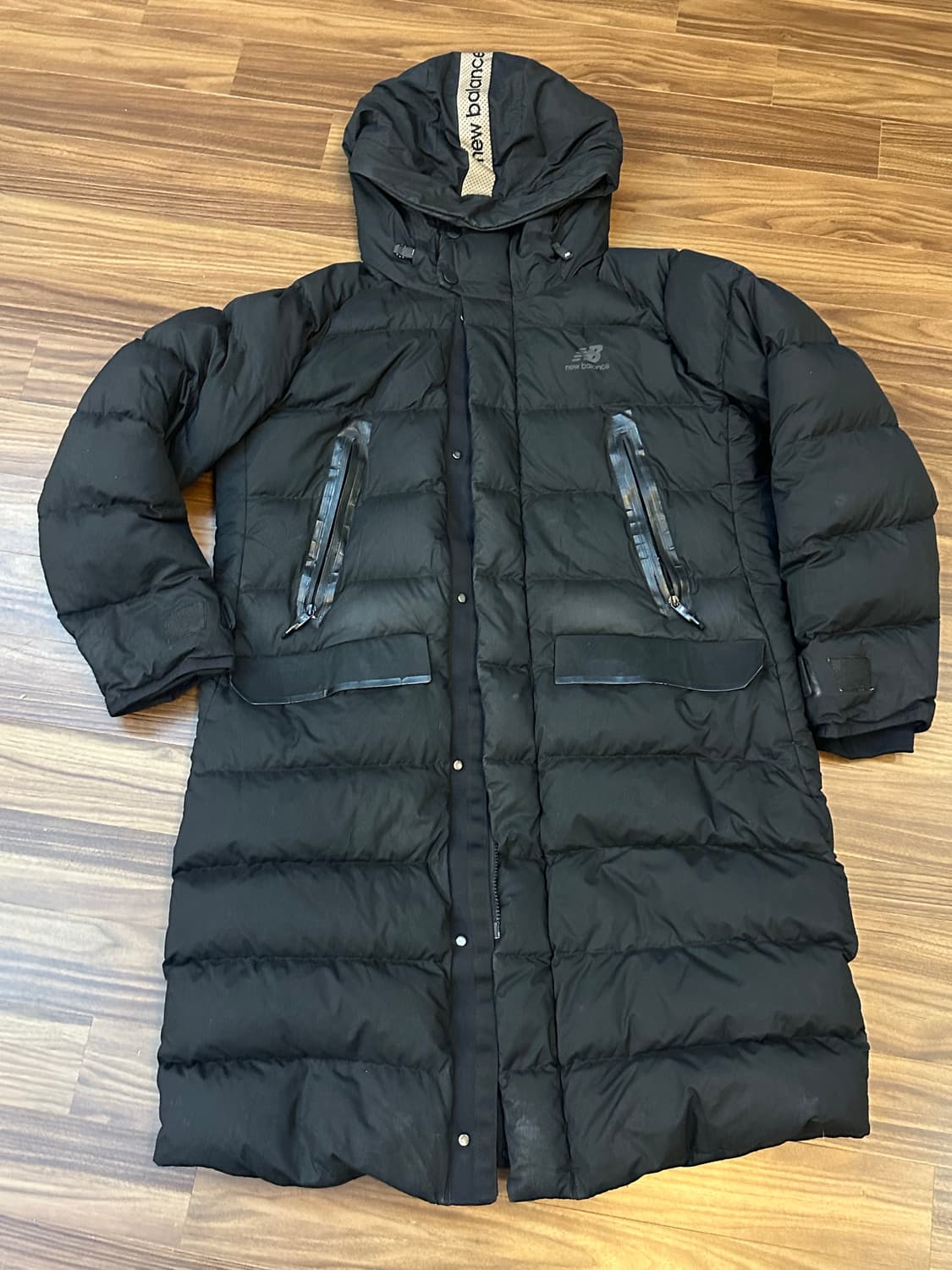 뉴발란스 롱패딩 블랙 100 (L) 상품이미지4