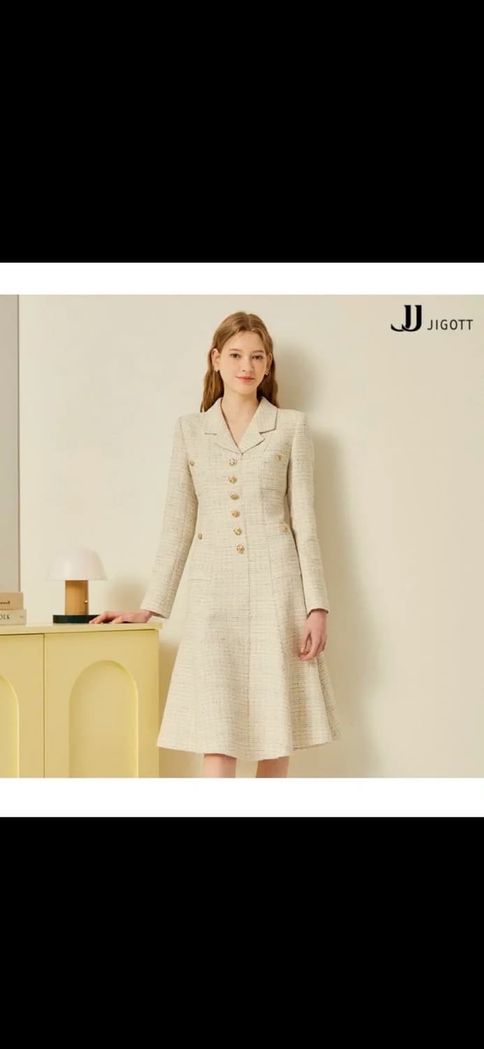 새상품 JJ 지고트 트위드 머메이드 원피스 상품이미지1