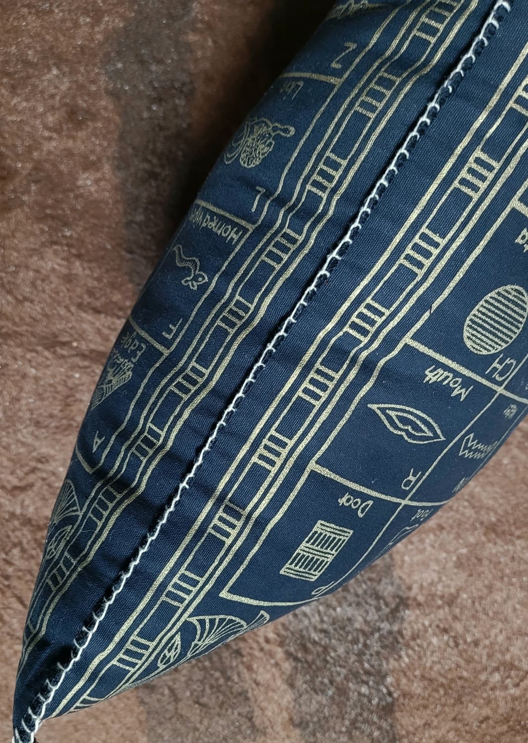 이집트 패브릭 핸드메이드 쿠션(40*43) 상품이미지3