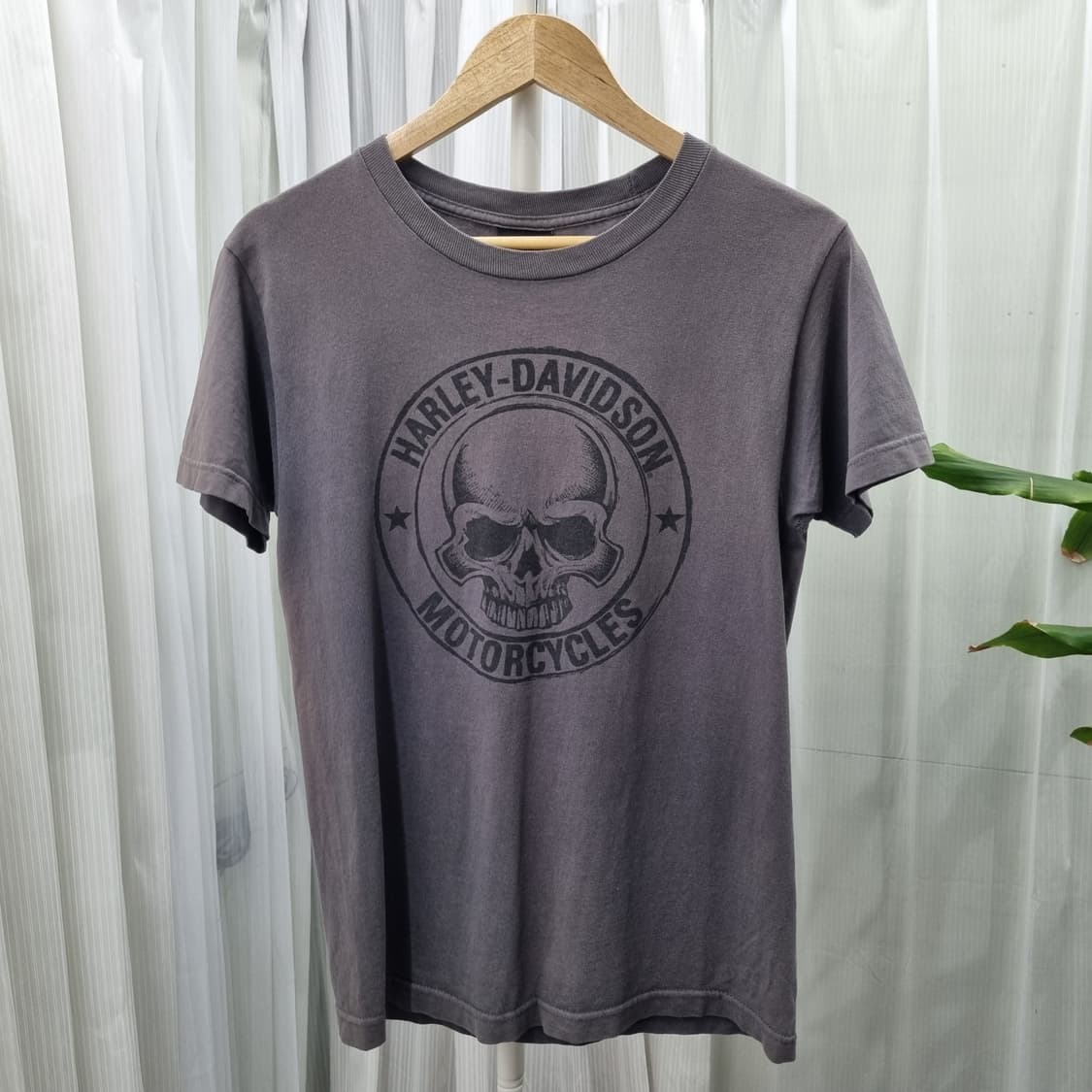 할리 데이비슨 스컬 프린트 워싱 빈티지 티셔츠 1939 상품이미지1