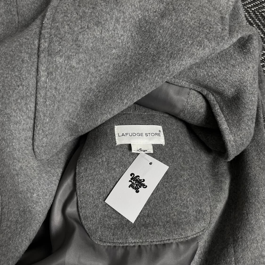 라퍼지스토어 오버핏 미니멀 울 롱코트y 2899 상품이미지5
