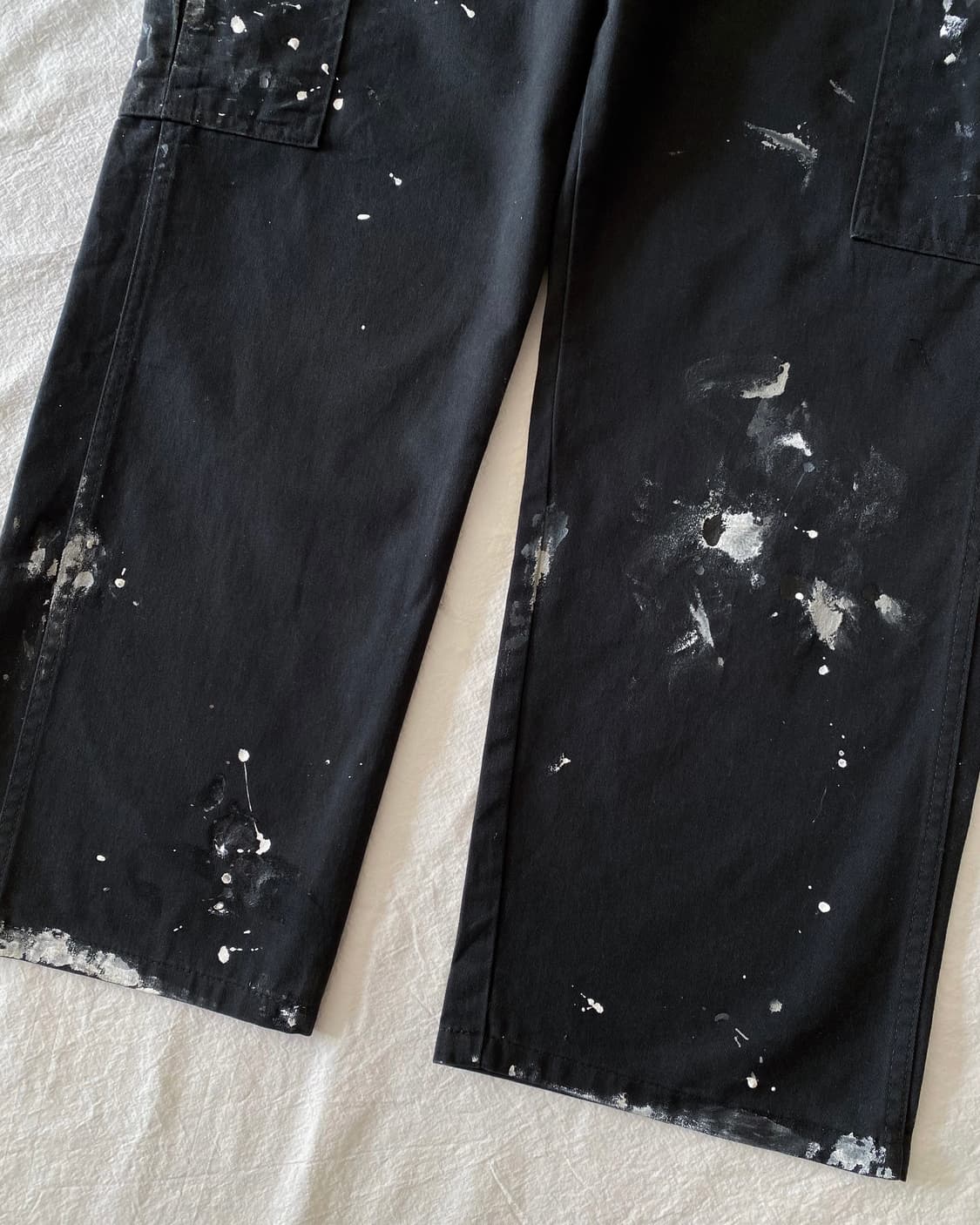 랭글러 페인팅 블랙 카고 팬츠 상품이미지7