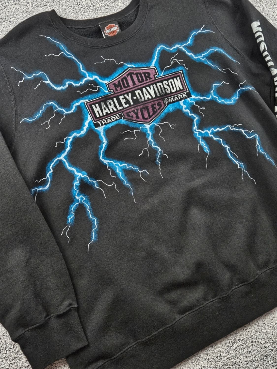 할리데이비슨 썬더 드로잉 커스텀 맨투맨 스웻 셔츠 (2XL) / 9294 상품이미지6