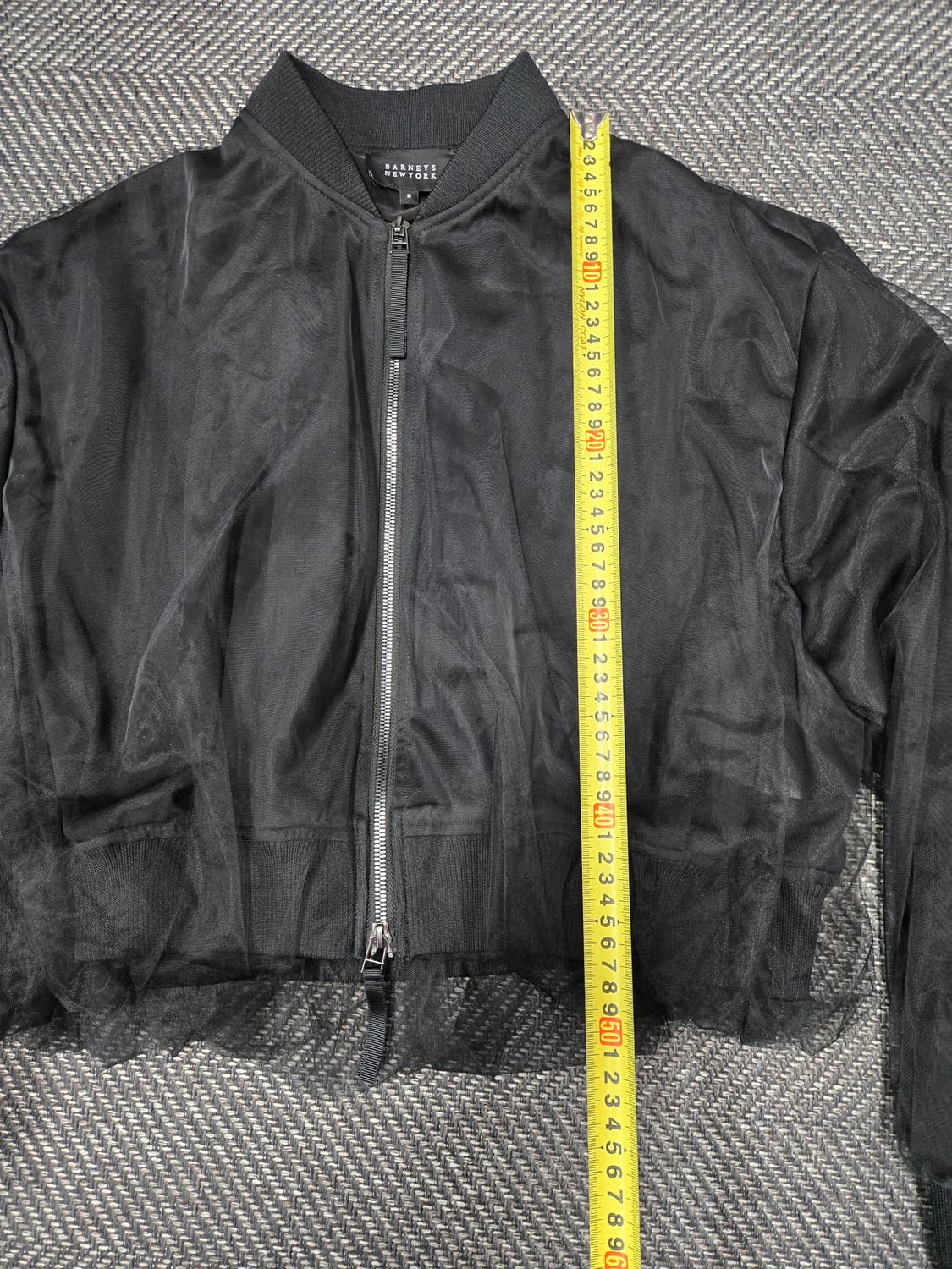 바니스뉴욕 25ss 시스루 봄버 자켓 블랙 상품이미지9