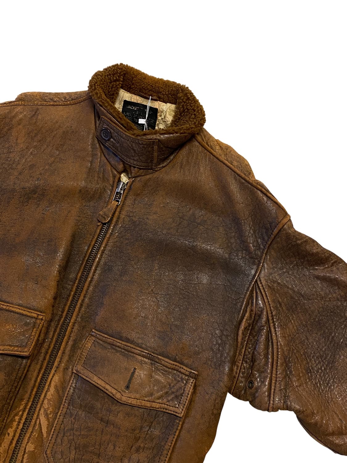 빈티지 레더 자켓 MADE IN USA (Man L) AA0945 상품이미지4