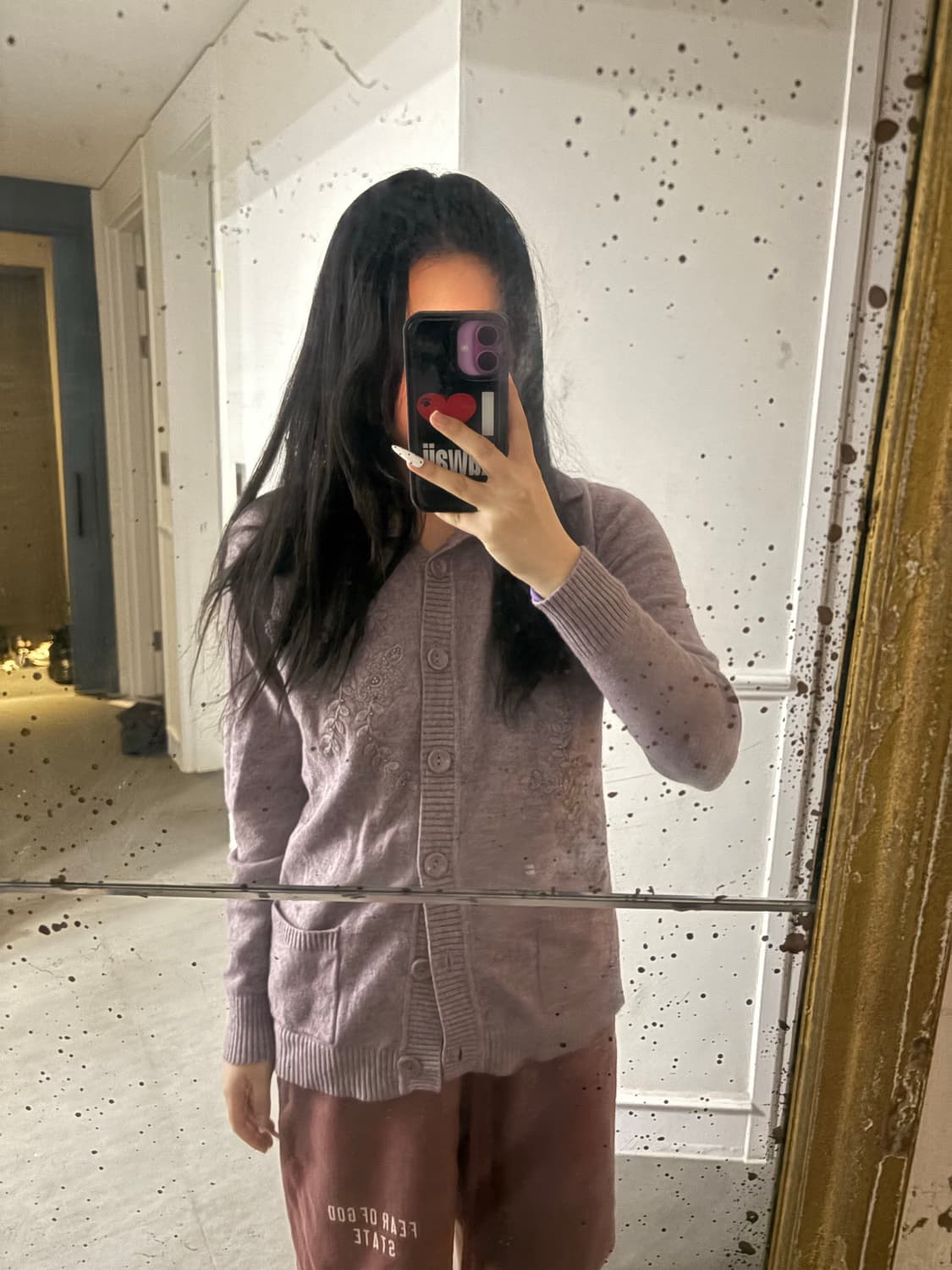 빈티지 모리걸 퍼플 가디건(희귀) 상품이미지3