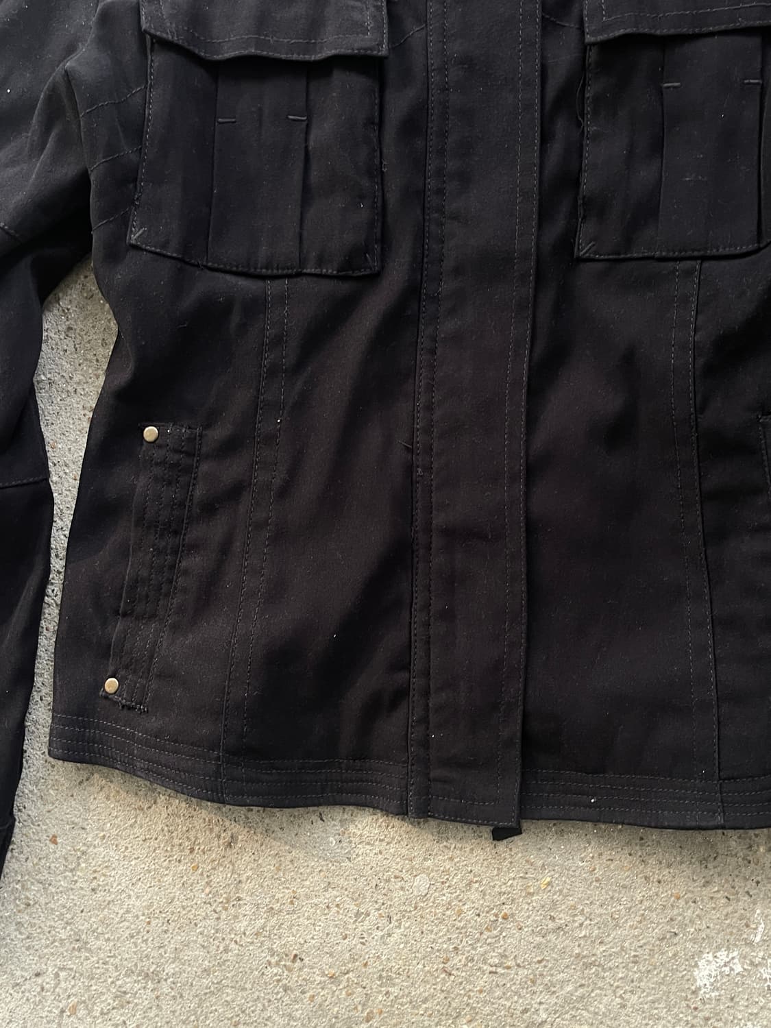 Miltery highneck button jacket 상품이미지5