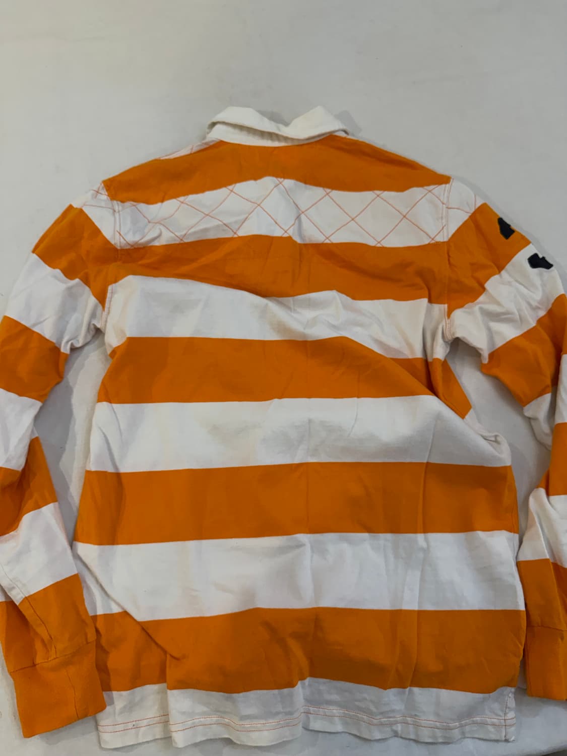 폴로 랄프로렌 빅포니 치프키프 롱슬리브 럭비티 오렌지 상품이미지4