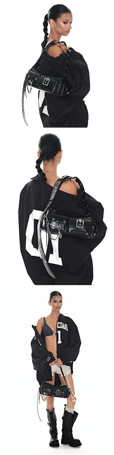 블랙퍼플 미니 포트리스 백 상품이미지3