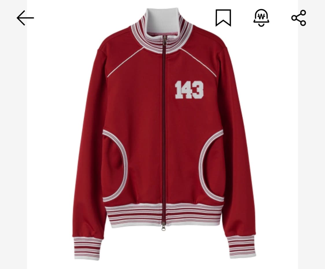 스컬프터 트랙 집업 져지 Stripe Track Zip-Up Red(m) 상품이미지2