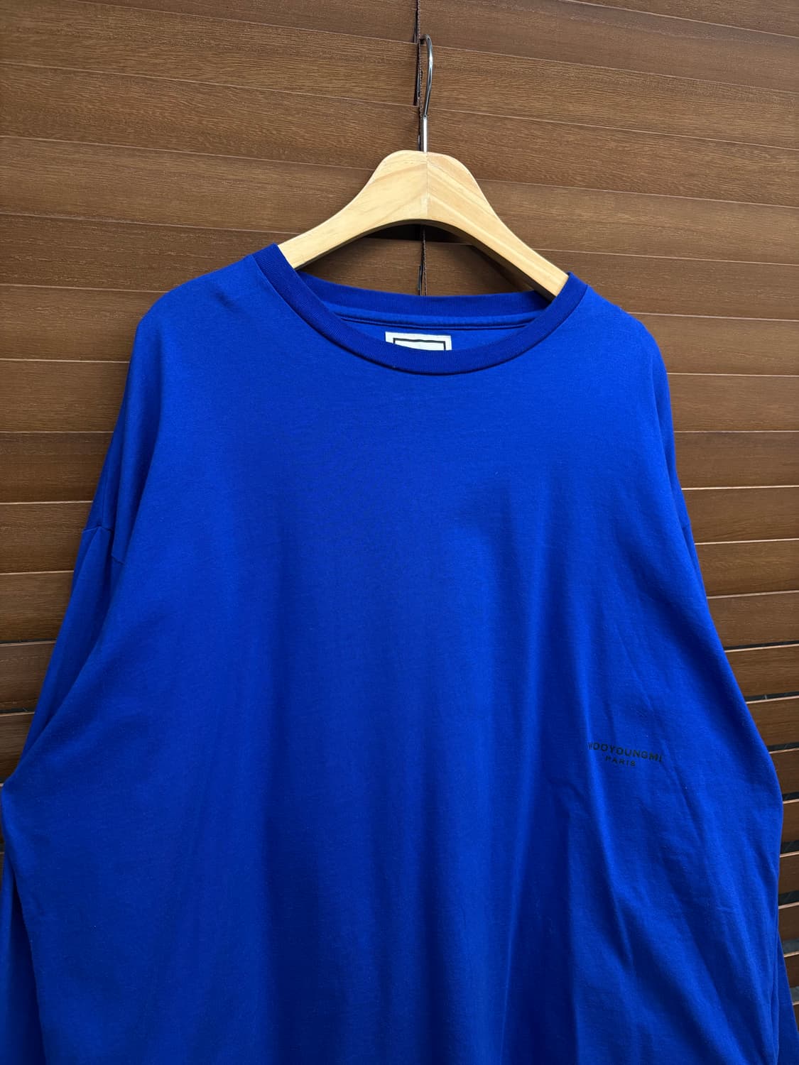 우영미 백로고 블루 롱슬리브 44  상품이미지6