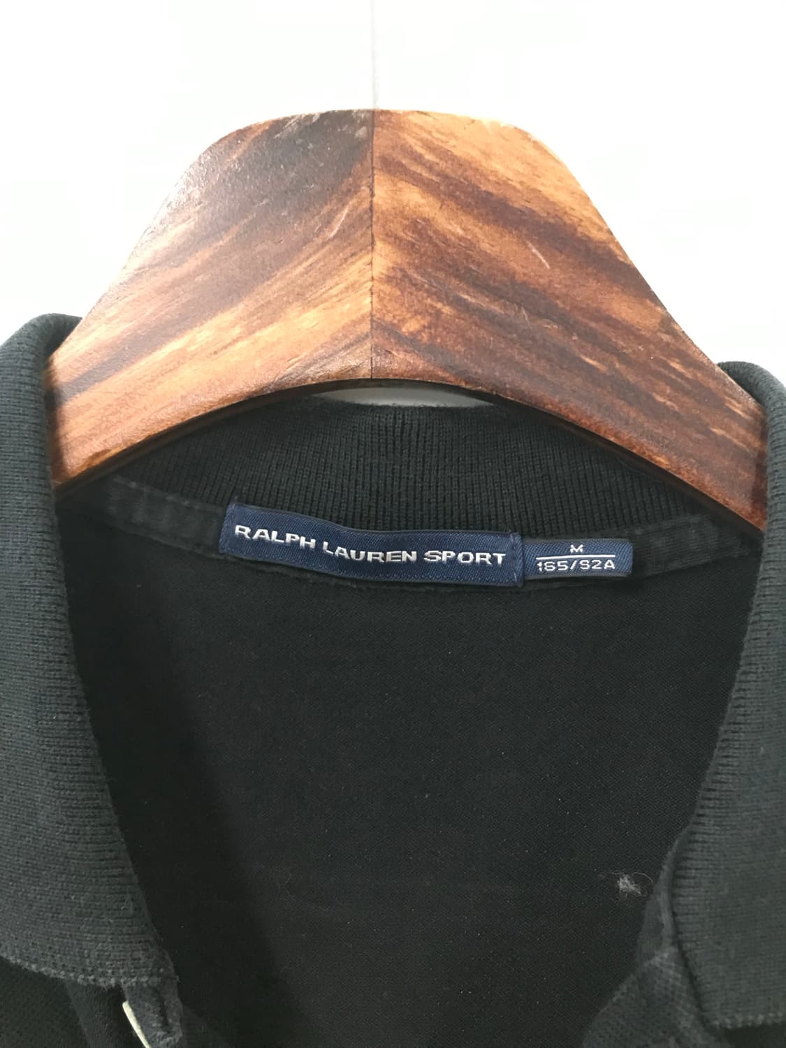 폴로 랄프로렌 빅포니 블랙 반팔 피케 티셔츠 상품이미지5