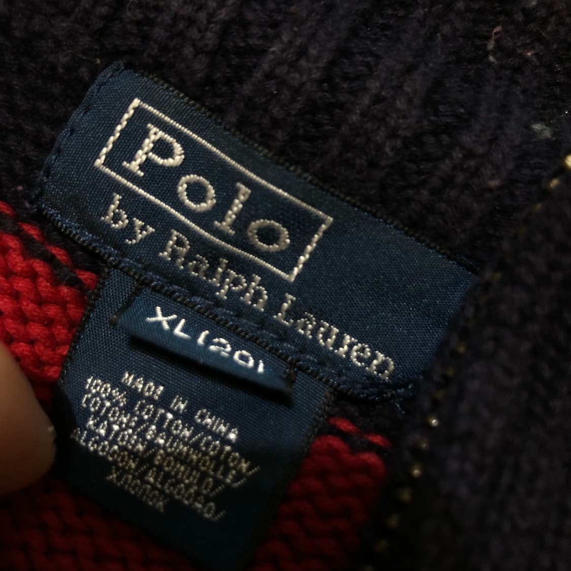 폴로 랄프로렌 단가라 니트 상태굿 상품이미지4