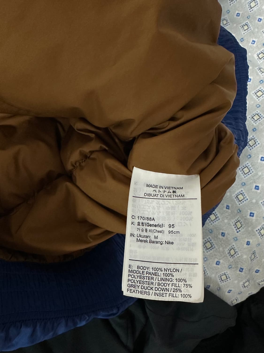 나이키 스포츠웨어 스우시 로고 다운 패딩 M 상품이미지8