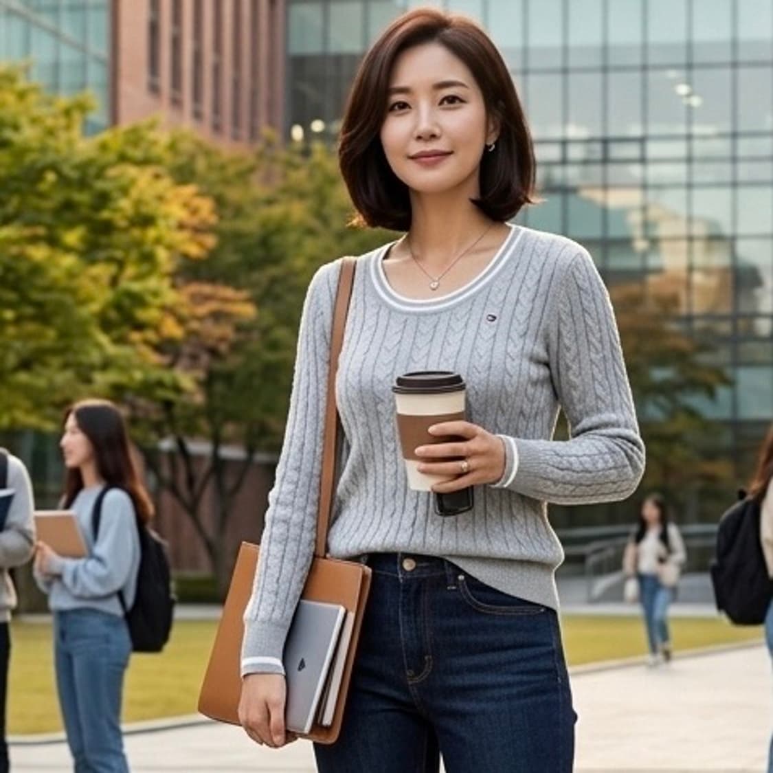 타미힐피거 로고 케이블 니트 면소재 봄니트 상품이미지9