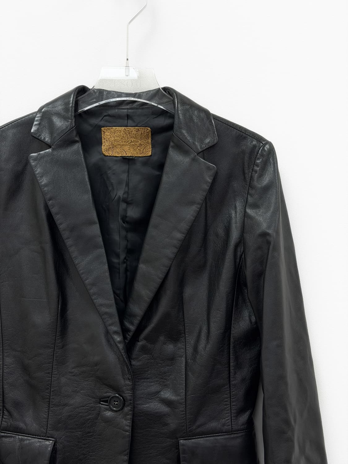 Nice Claup 소가죽 원버튼 자켓 상품이미지3