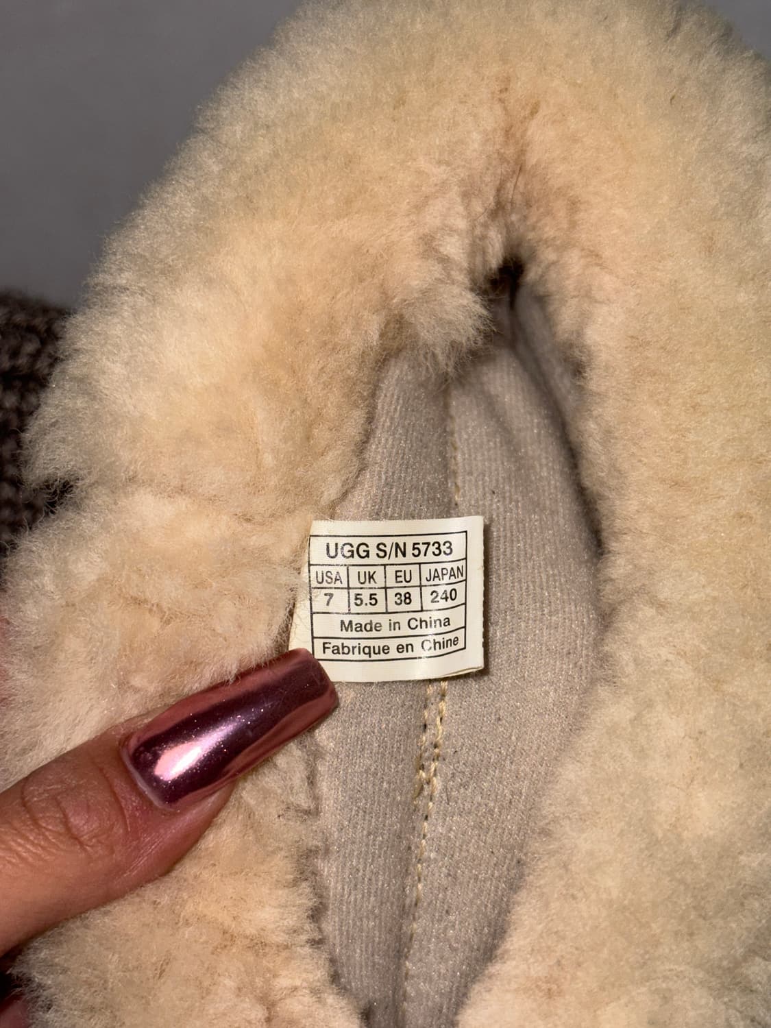 UGG ash beige suede knit long boots 상품이미지8