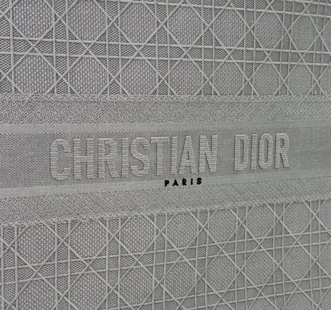 [L] Dior 디올 여성 북토트 까나쥬 캔버스 토트백 라지 그레이 상품이미지5