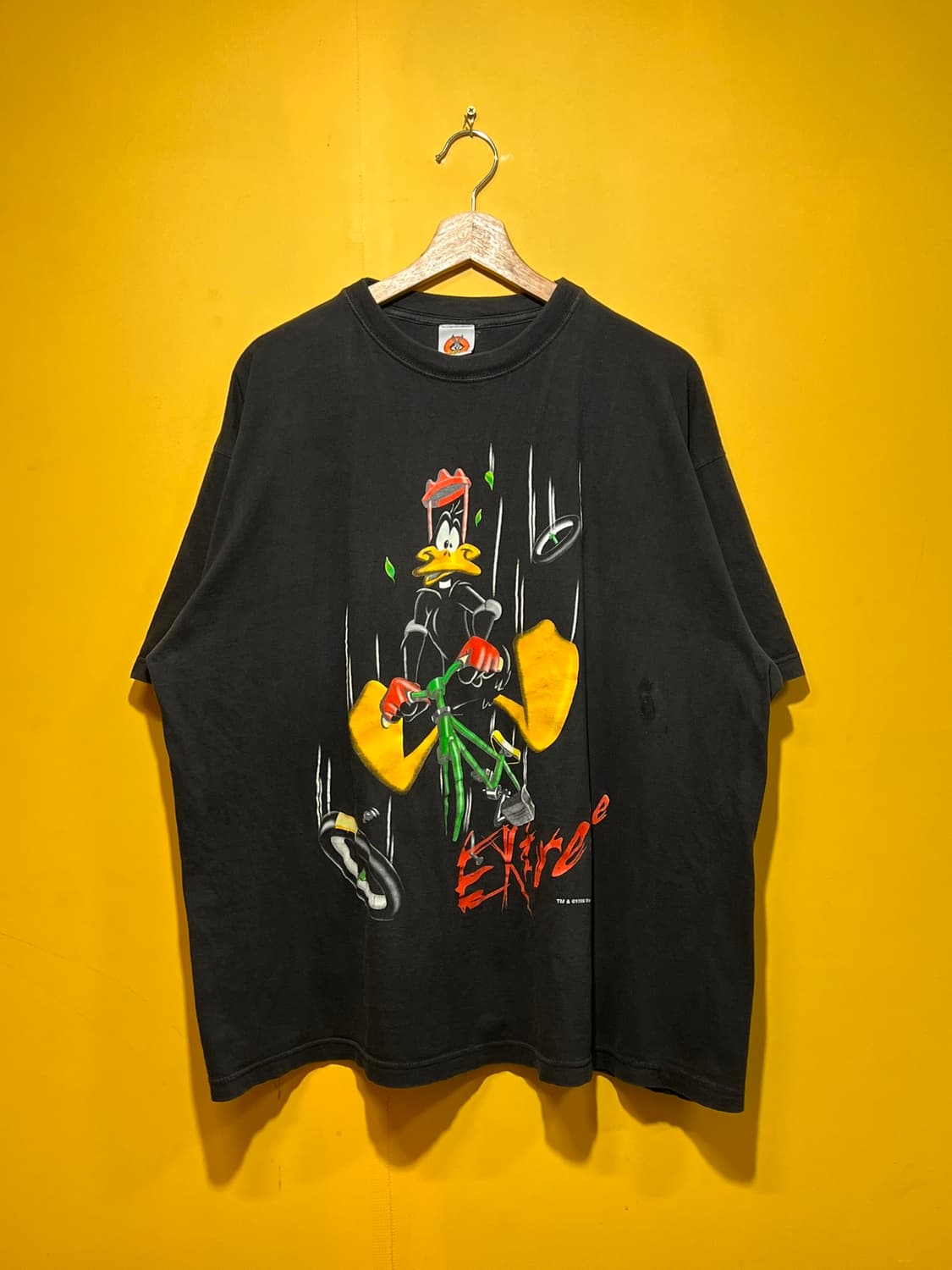 90's [XL] 워너브라더스 루니툰즈 대피덕 그래픽 빈티지 반팔티셔츠 상품이미지1