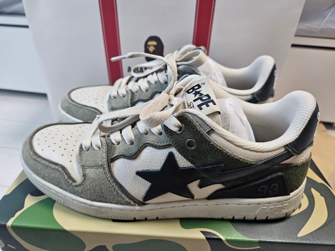 베이프 BAPE SK8 STA #4 M1 Olive 상품이미지3