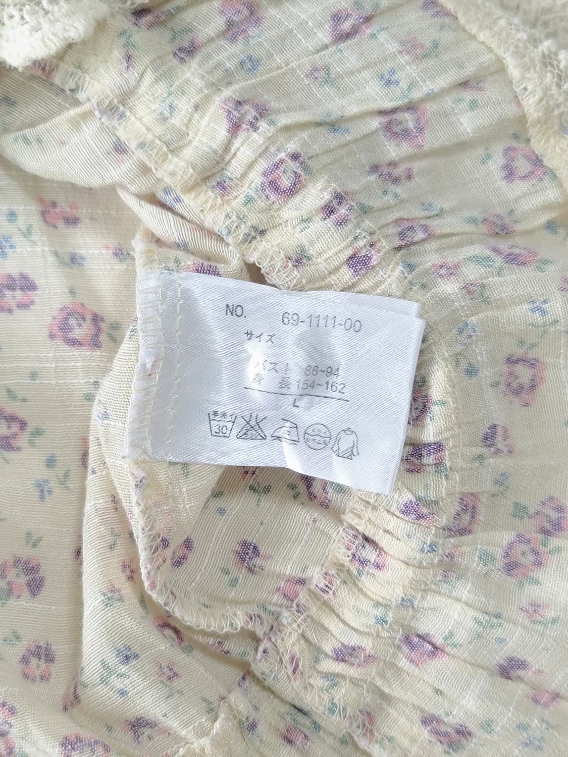 모리걸 플라워 벌룬 일본빈티지 블라우스 상품이미지6