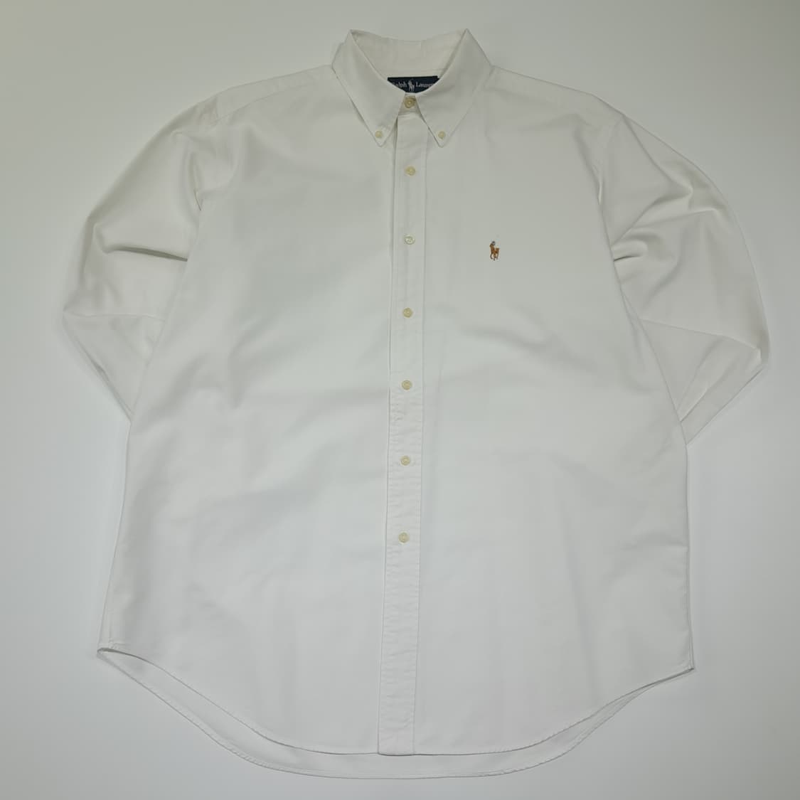 CK023 XL 폴로 90s 필리핀판 핀포인트 화이트 셔츠 남방 상품이미지1