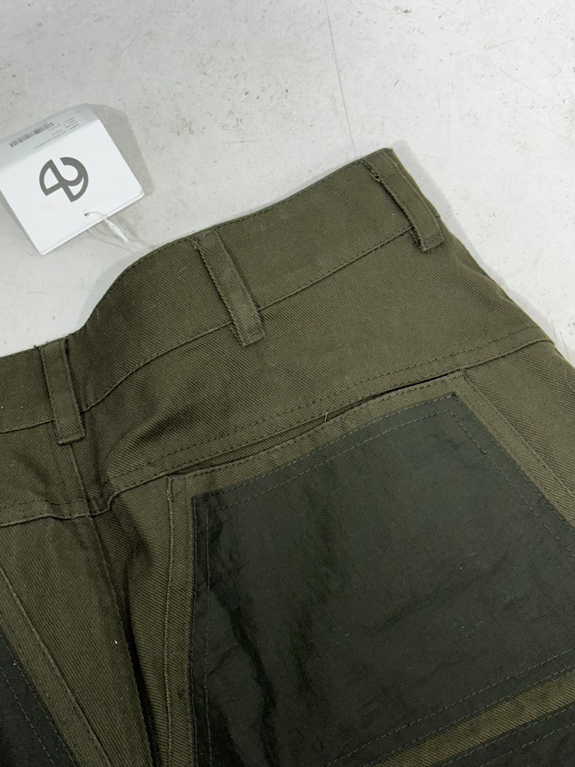 노매뉴얼 새상품 PATCHED PANTS 카키 패치 와이드 팬츠 L 상품이미지6