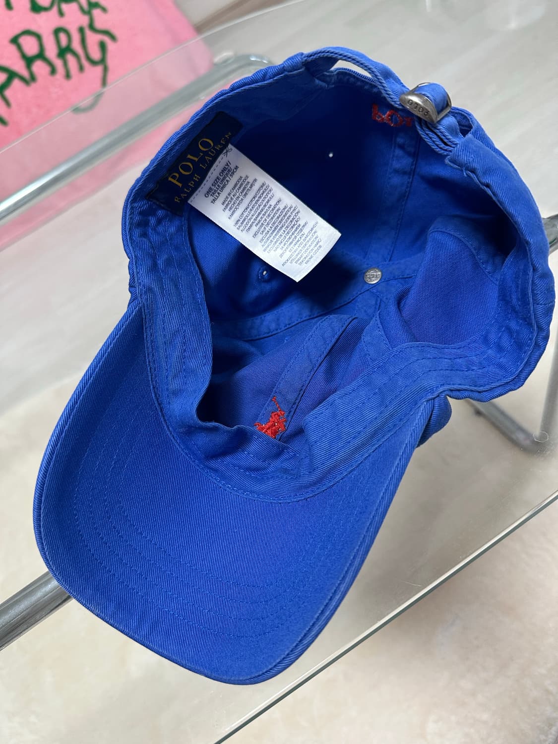POLO RALPH LAUREN 클래식 치노 볼캡 (블루)  상품이미지3