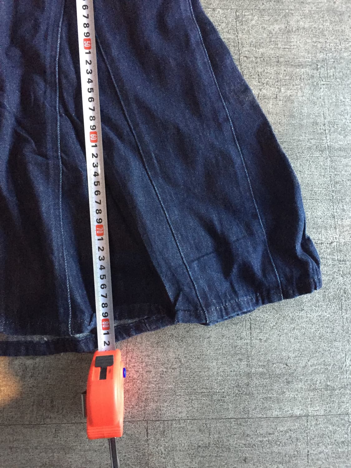 Lee 리 하구미모리걸 할메카지 퍼퓰럼 a핏 데님롱스커트 상품이미지3