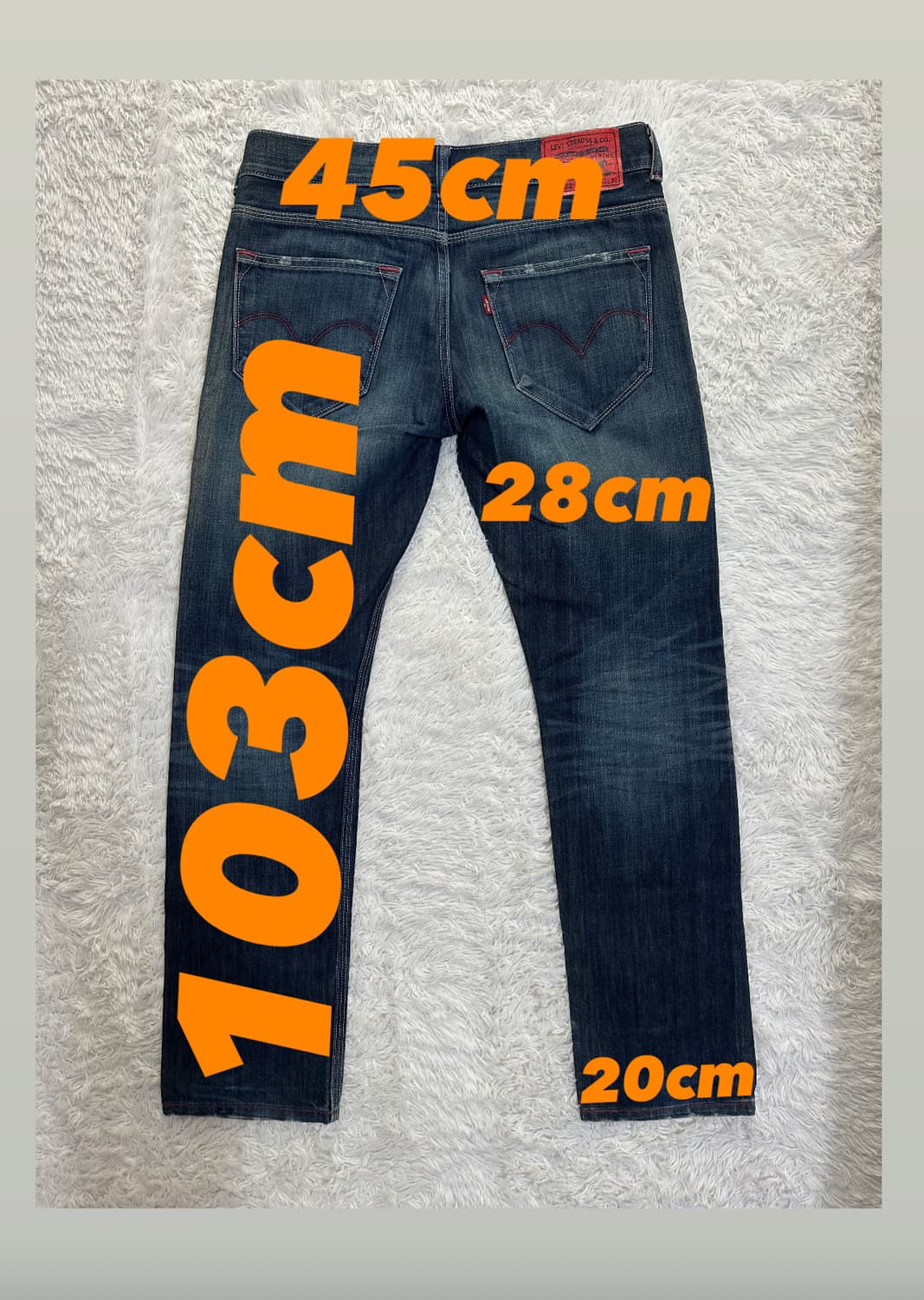 리바이스 522 슬림 스트레이트 청바지 W32 L32 상품이미지2