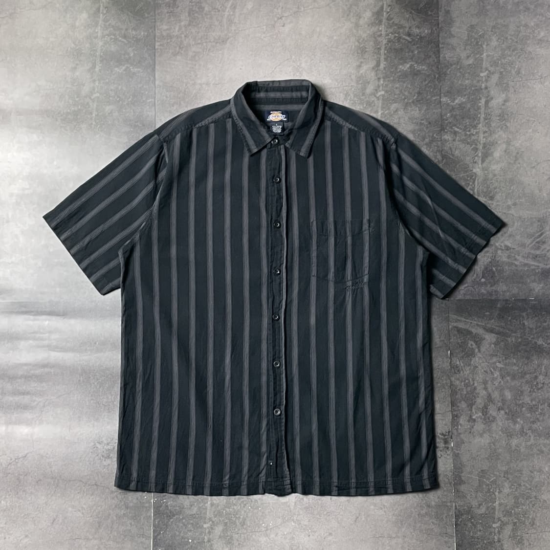 DICKIES 디키즈 빈티지 스트라이프 코튼 반팔 셔츠 A00907 상품이미지1