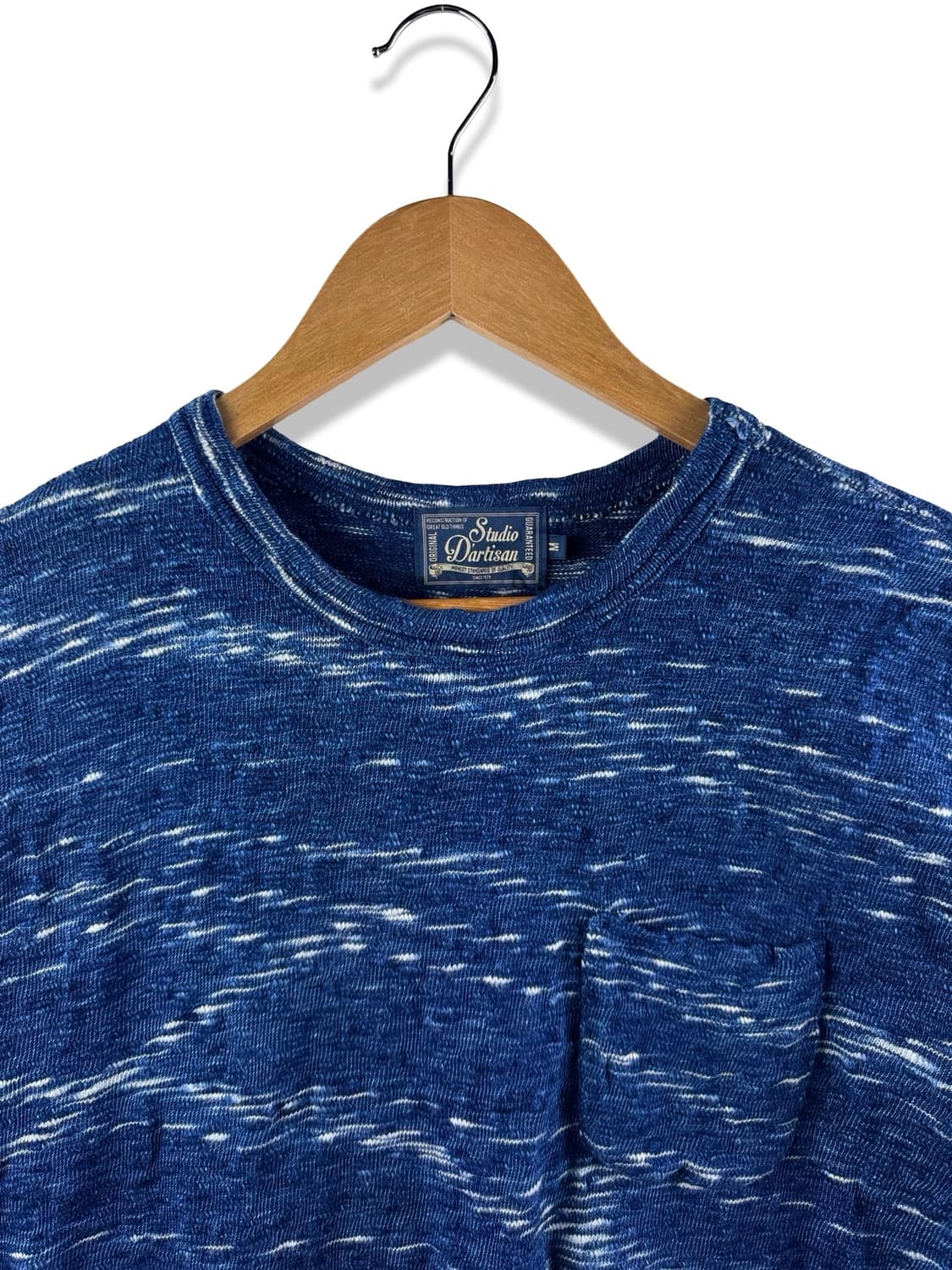 스튜디오 다치산 인디고 카스리 루프휠 티셔츠1938 상품이미지3