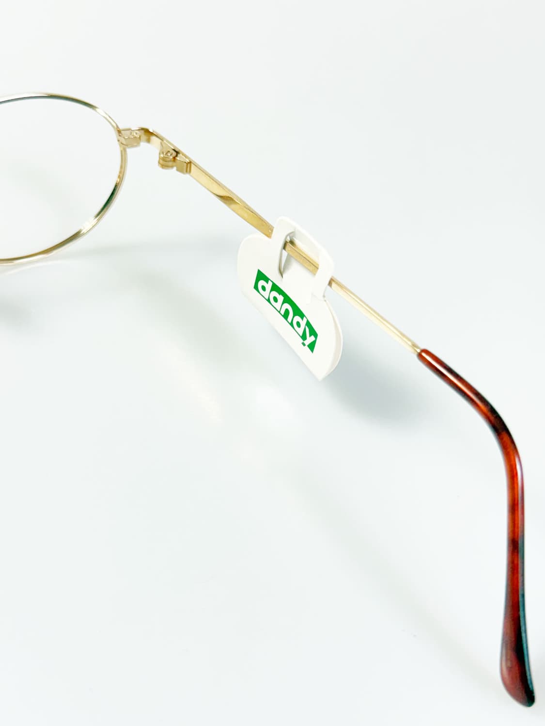 90s DANDY 골드 슬림 오벌 메탈 프레임 빈티지 안경 상품이미지6