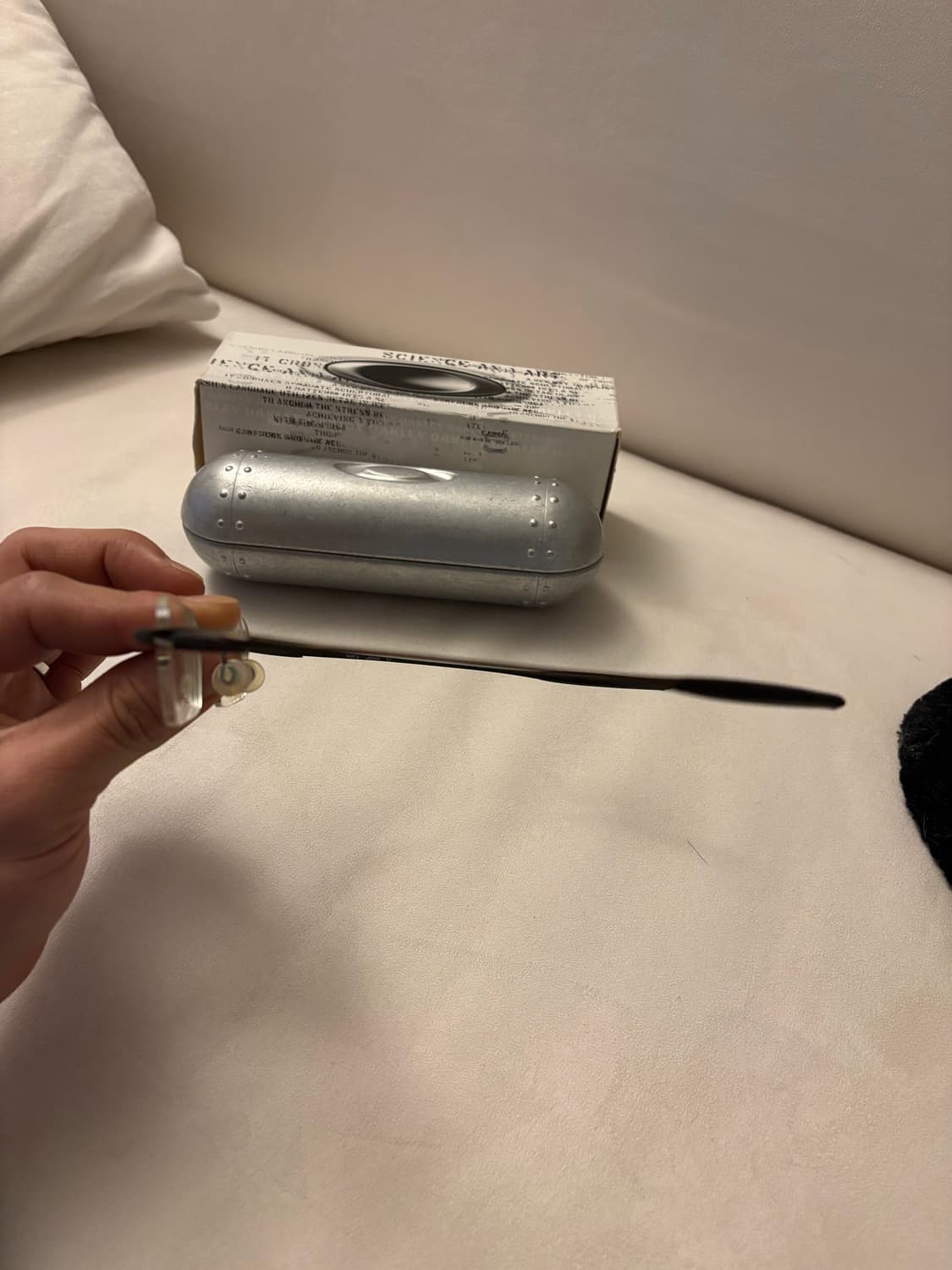 오클리안경 WHY3 무테안경 티타늄(브라운) 상품이미지3