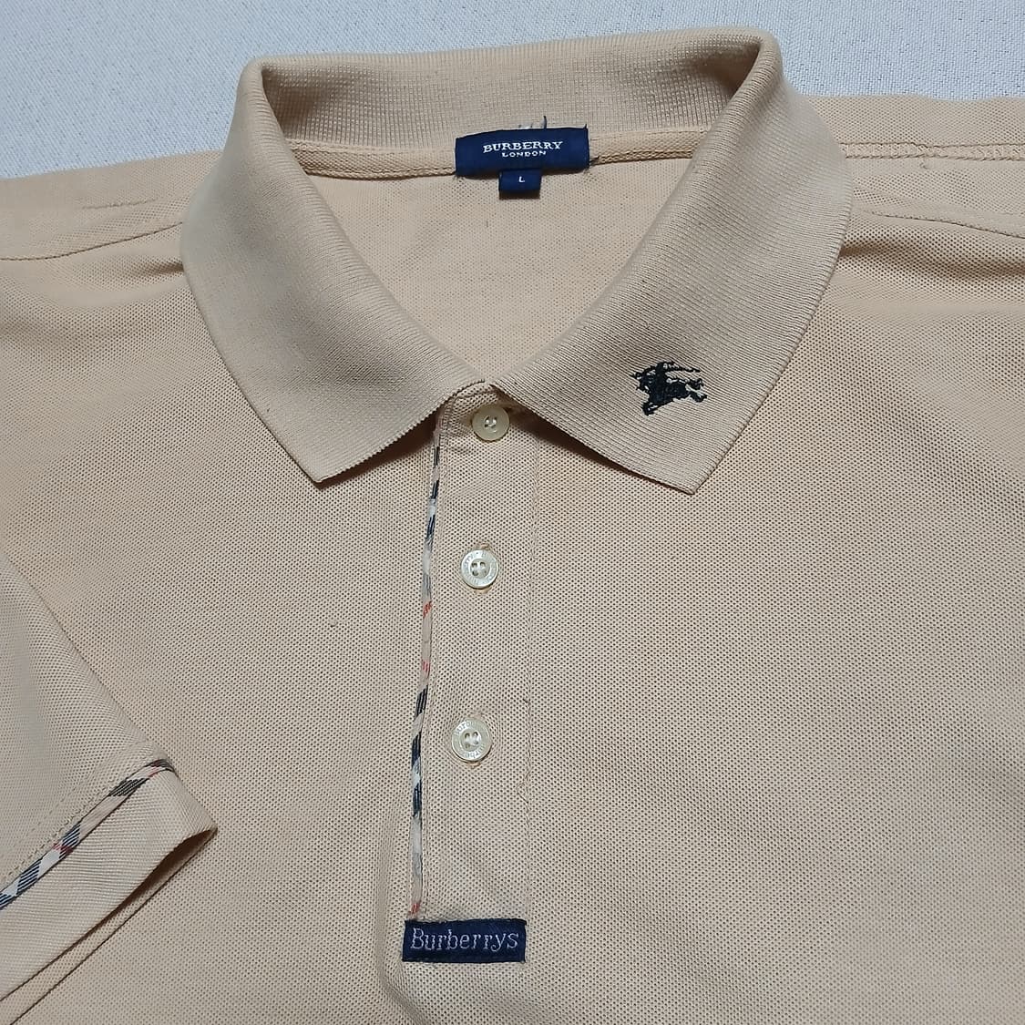 BURBERRY 버버리 빈티지 반팔 카라티 상품이미지2