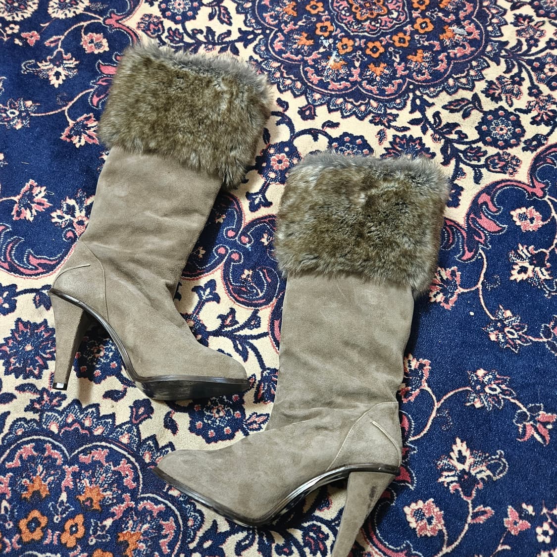 메긴(McGINN) 에코퍼 스웨이드 롤업 부츠 38size 상품이미지5