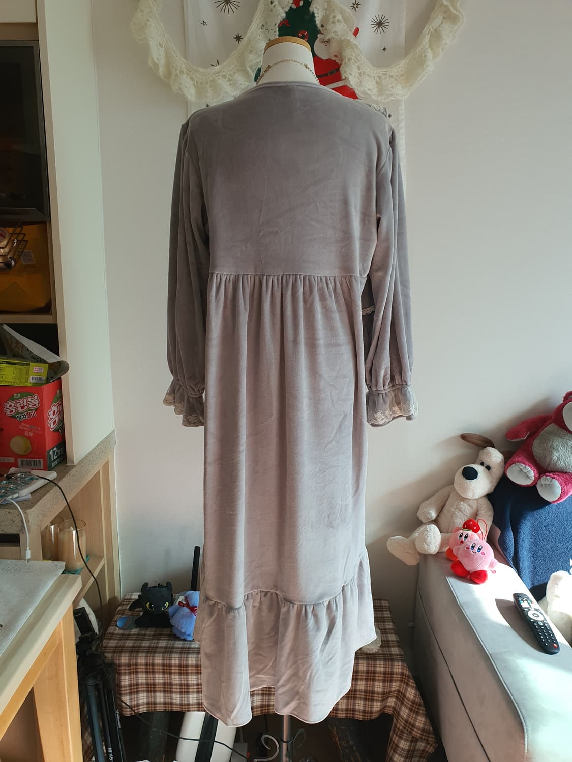 [로판풍] 레이스 롱 원피스 잠옷 홈웨어 상품이미지5