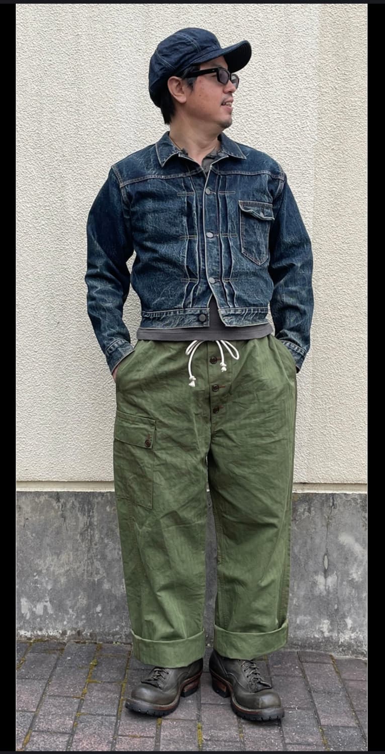 cushman 쿠시맨 lot.22250 헤링본 팬츠 상품이미지1