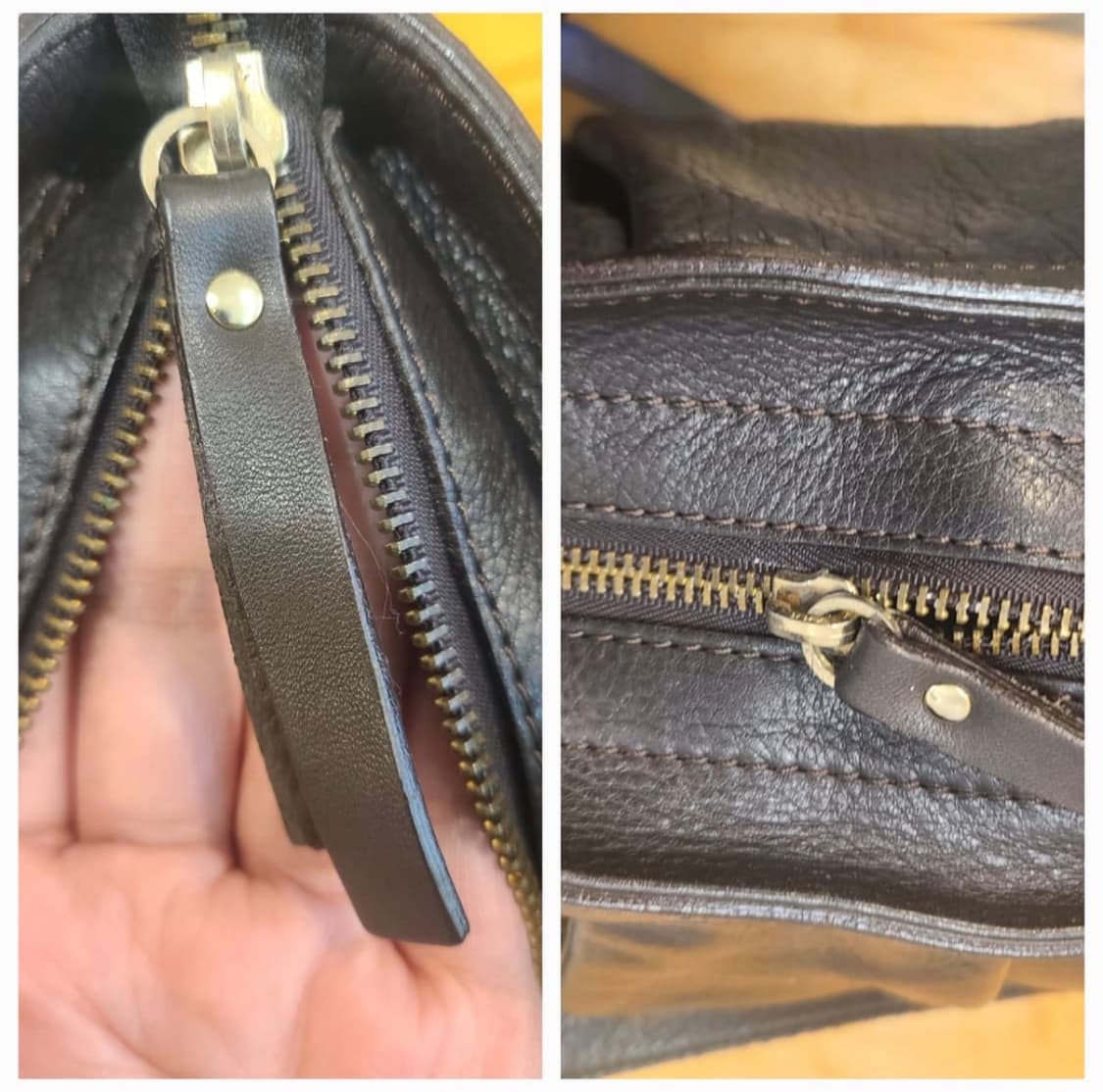 MaxMara Horizontal tuck 2way leather bag 상품이미지4