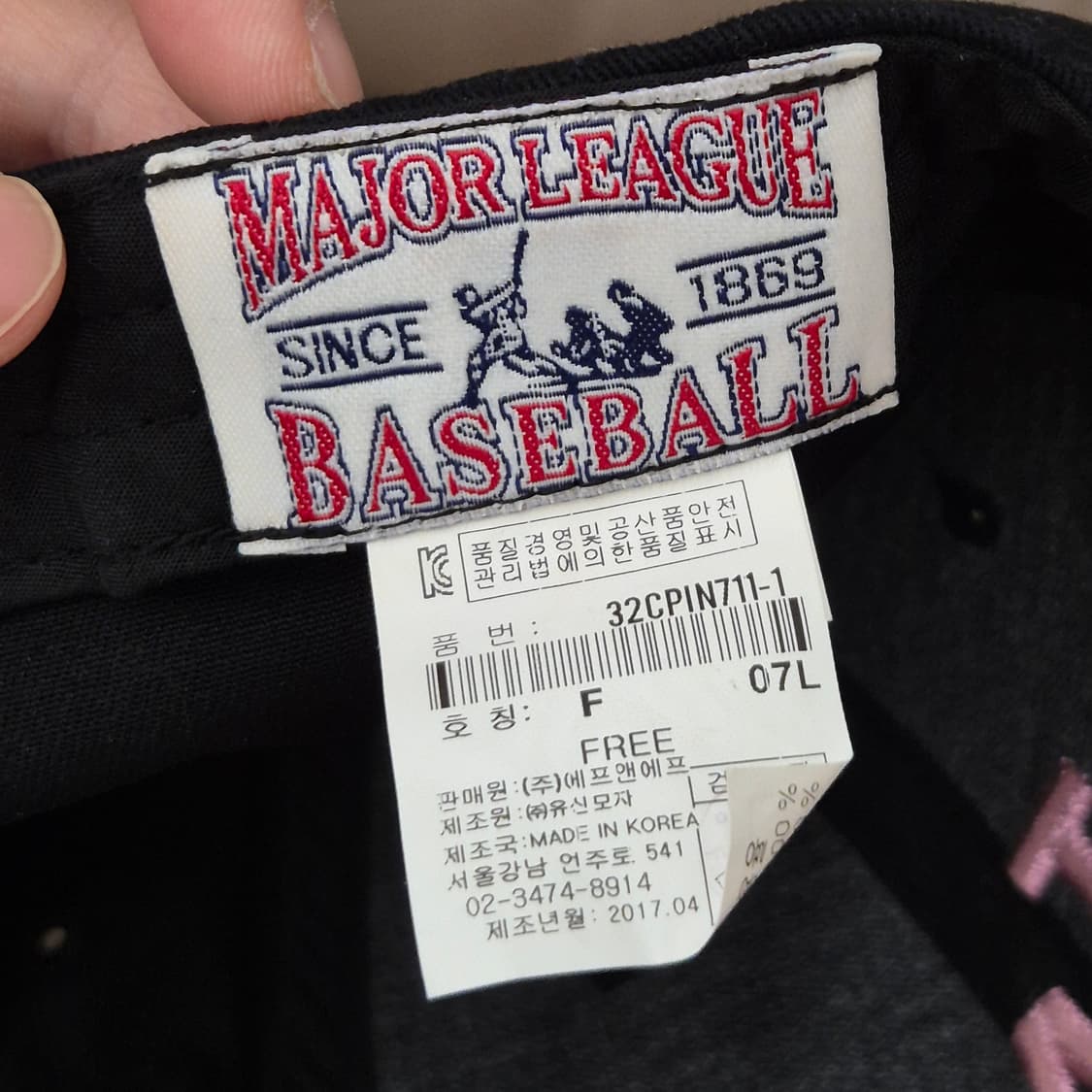 MLB / 블랙 핑크 LA 글리터 볼캡 상품이미지5