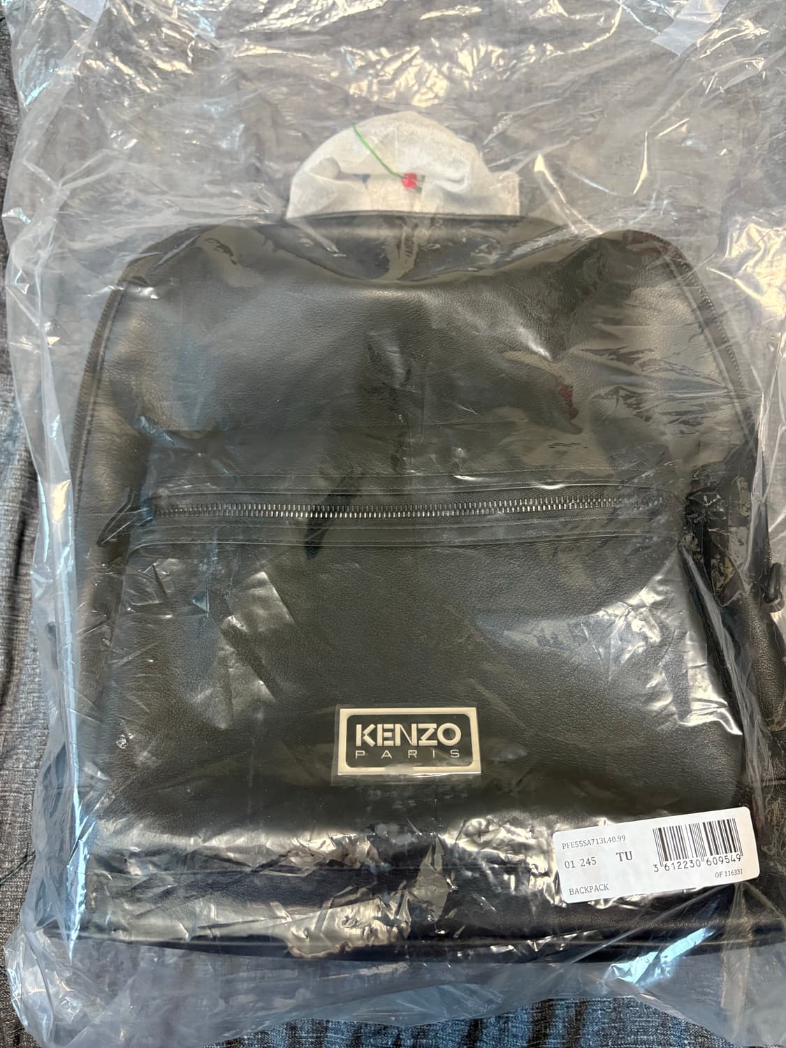 겐조 파리 레더 블랙 백팩 상품이미지1