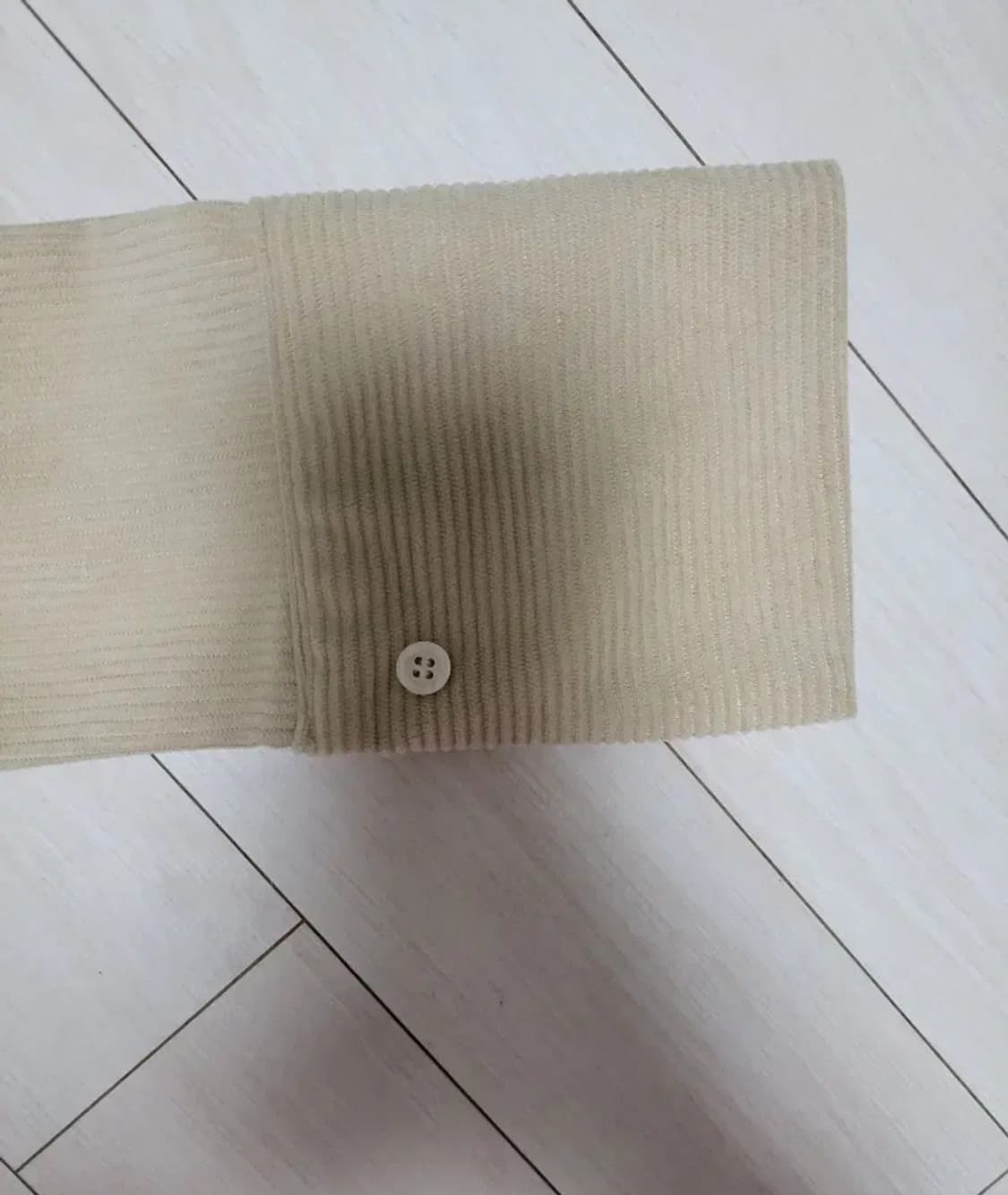 급처새상품!바닐라비 코듀로이 프라다느낌 크롭셔츠남방 레니본st리즈리사st 상품이미지4