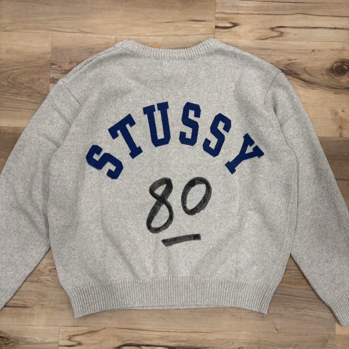 스투시 핸드라이튼 스웨터 헤더 그레이 상품이미지1