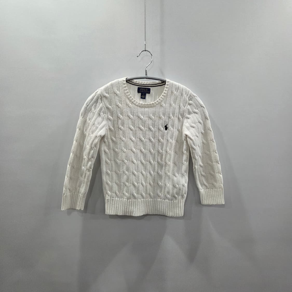 폴로랄프로렌 키즈 케이블 니트 화이트 5 상품이미지1