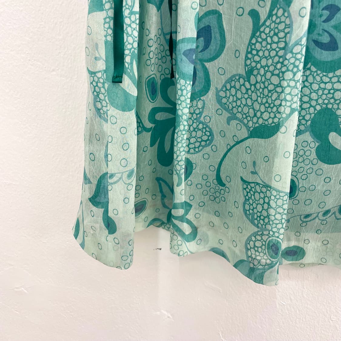 Mint sheer flower skirt 상품이미지4