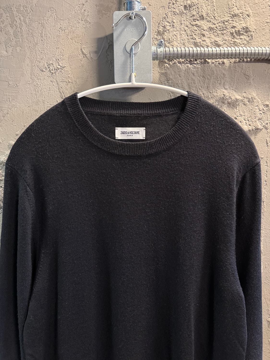 자딕앤볼테르 제레미 딥다이 메리노 울 니트 블랙 S 상품이미지4