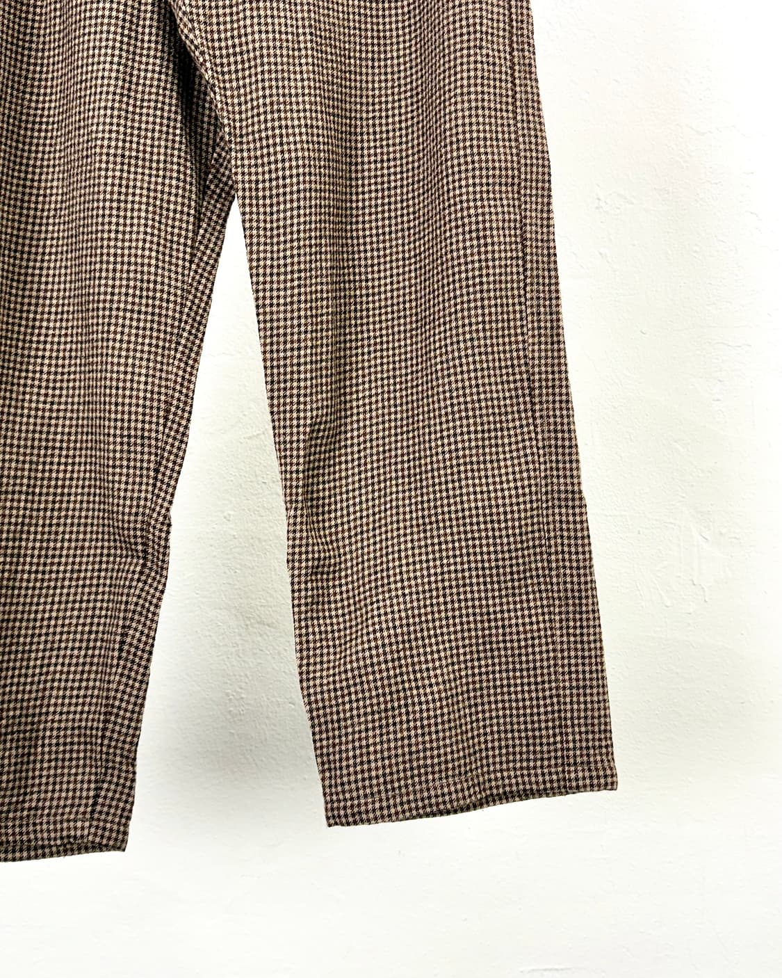 단톤 하운드투스 트위드 테이퍼드 드로즈 코튼 팬츠 상품이미지5