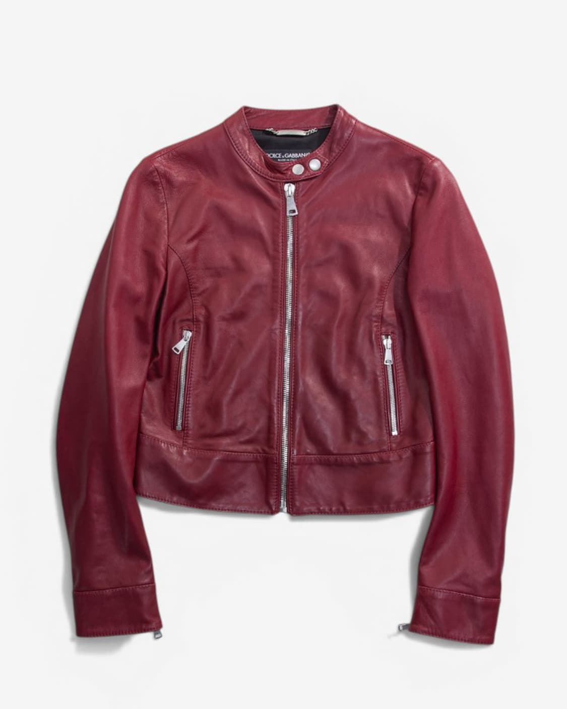 Dolce&gabbana  lamb skin crop jacket 상품이미지1