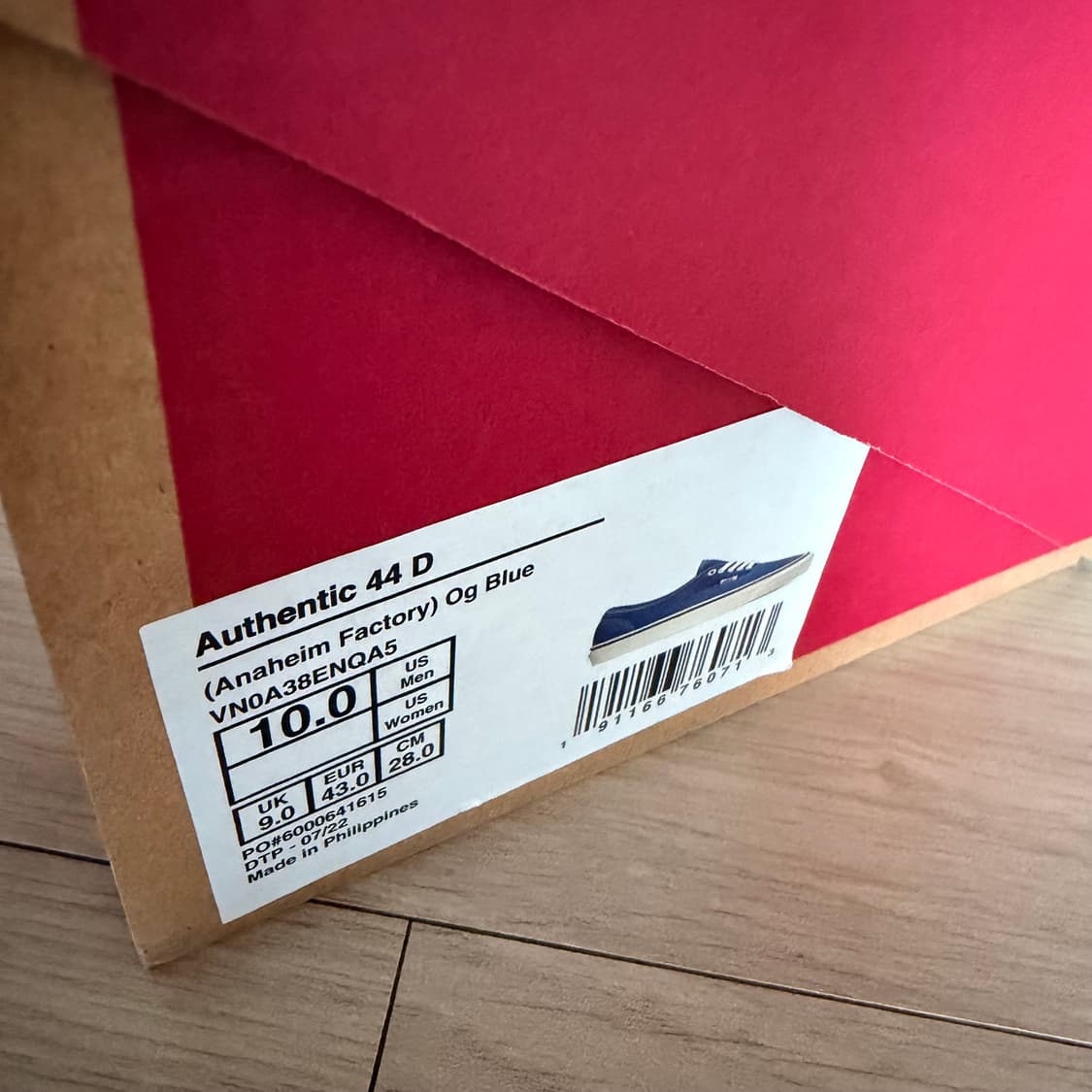 [280] 반스 어센틱 44 DX 애너하임 팩토리 블루 상품이미지2