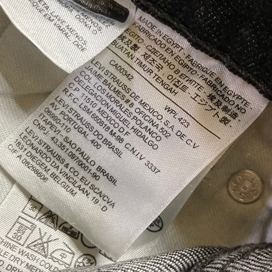 리바이스 505 블랙진 데님팬츠 W30 L32 상품이미지5